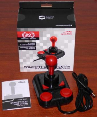 Speedlink Competition PRO Extra USB Joystick - 20year Anniversary Edtion inkl. 25 Retro-Spielen, Germany 2018